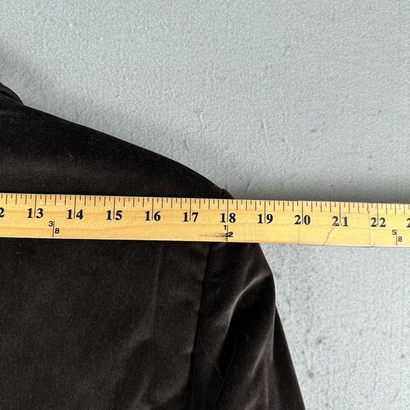 Dolce And Gabbana Blazer Men’s Small Brown Velvet 2 Button Notch Collar Lined - Picture 16 of 16